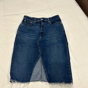 Abercrombie & Fitch Midi Jean Skirt